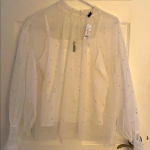 Small white with pearls blouse